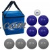 Bocce Ball Set- Regulation Outdoor Family Bocce Game for Backyard, Lawn, Beach and More- 8 Balls, Pallino, and Carrying Case by Hey! Play! (Bud Light)   552238649